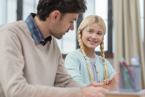 father-daughter-learning-together